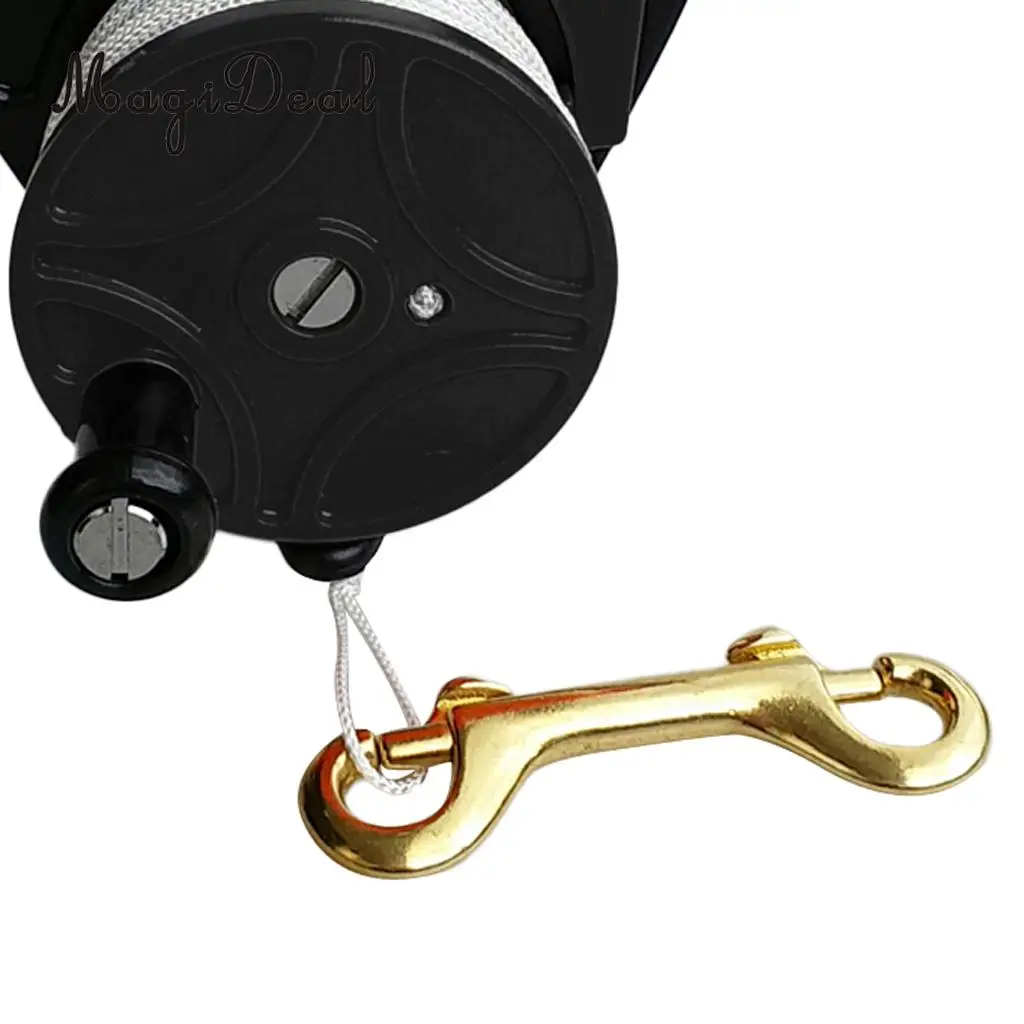 Heavy Duty Scuba Dive Reel - Underwater Diving Tech Spool Kayak Anchor & Thumb Stopper, 83m Line, Bolt Snap - Choice of Color