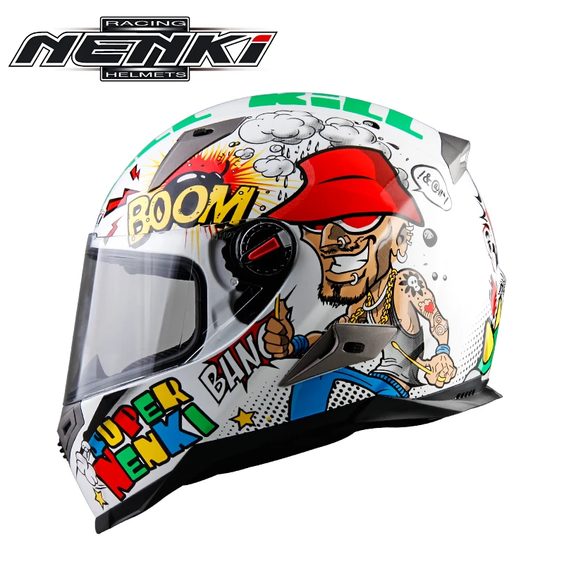 

NENKI Motorcycle Helmet Men Full Face Helmet Moto Riding ABS Material Motocross Helmet Motorbike ECE Certification Casco 863