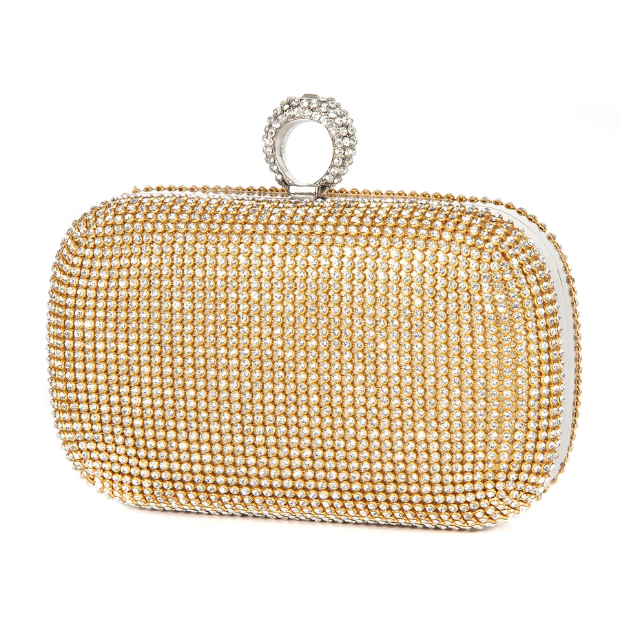 Evening Clutch Bags Diamond Studded Evening Bag With Chain Shoulder Bag Women&#39;s Handbags Silver ...