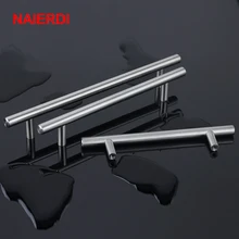 NED 4 ~ 24'' Stainless Steel Handles Diameter 10mm Kitchen Door Cabinet T Bar Straight Handle Pull Knobs Furniture Hardware ned diameter 24mm 28mm cabinet handle stainless steel circle round handles drawer furniture wardrobe knobs pull handle hardware