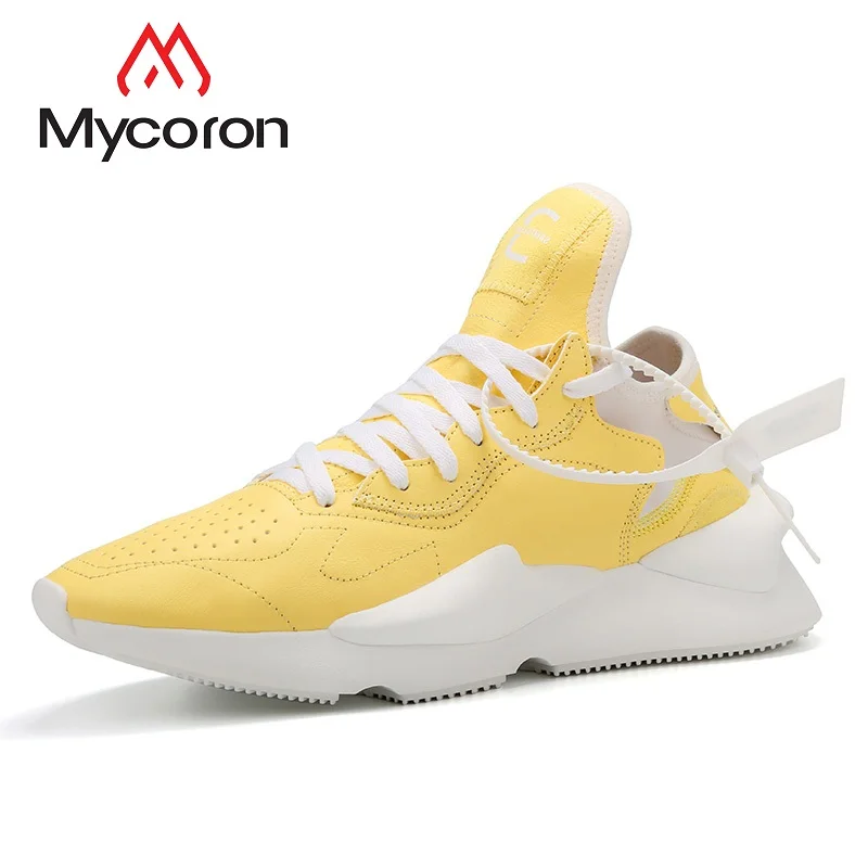 Casuais Masculino Botas Primavera Dos 2018 Confortáveis Luz Masculinos Lace Sapato Amarelo Homens Sapatos up Respirável Altura Mycoron Crescente qgzaHx