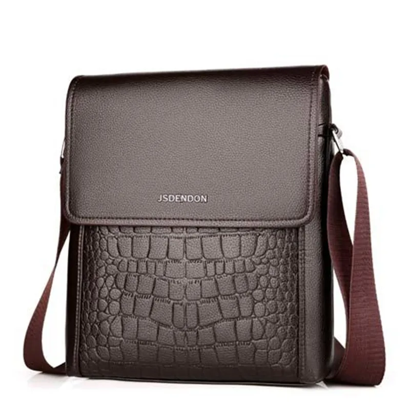 Koop Mode PU Leer Mannen Designer Hoge Kwaliteit Schoudertas Casual Kantoor Messenger Bags Kleine Flap man Crossbody voor Mannen Handtassen
