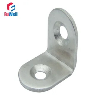 

10pcs 30mm x 30mm 90 degree Angle Bracket 1.8mm Thickness Stainless Steel Bed Cabinet Table Furniture Corner Brackets