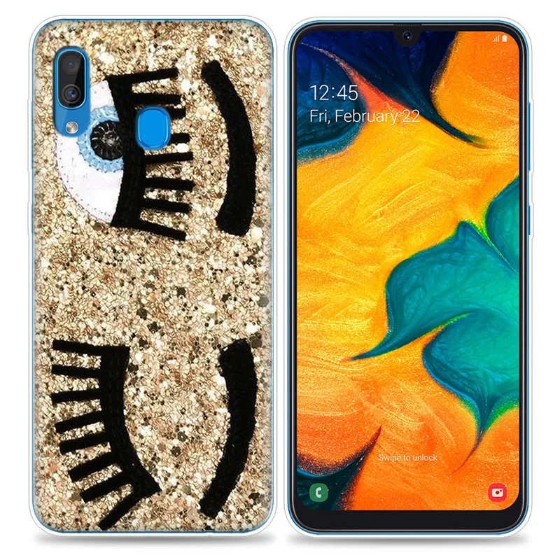 Розовый чехол с принтом ресниц для Samsung Galaxy A50 A70 A51 A71 5G A80 A60 A40 A30 A20 A10 A30s A20e A10s A7 A9 2018