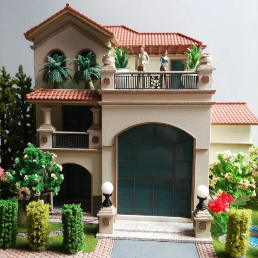 architecture mini model light in HO N SCALE (3)