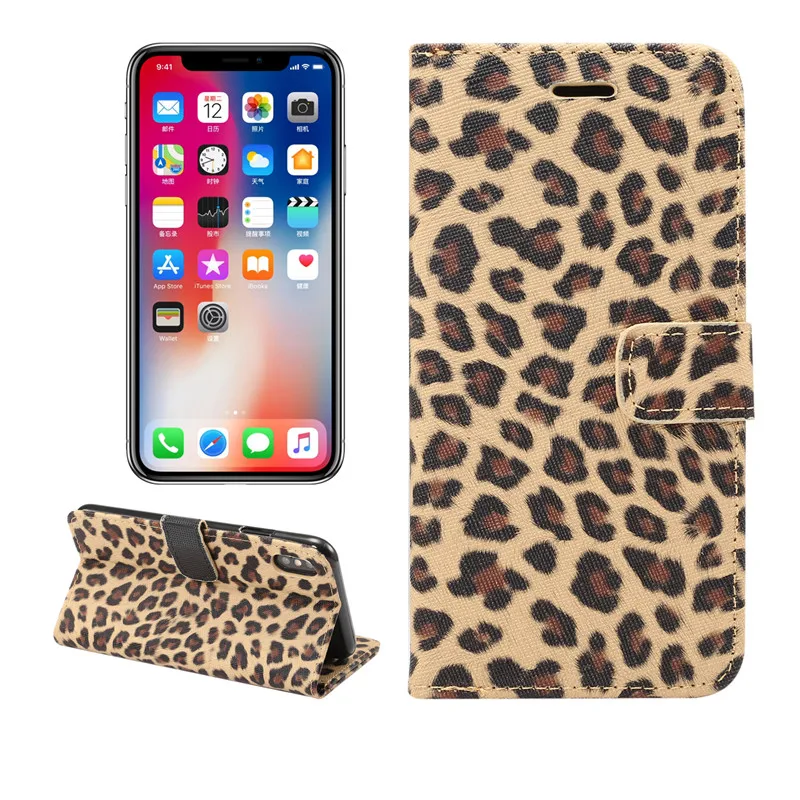 Leopard Print Wallet Flip Case For iPhone 12 Mini 11 Pro XS Max XR X 6 6S 7 8 Plus 5 5S SE 2020 Cover on Leather Stand Capa | Мобильные