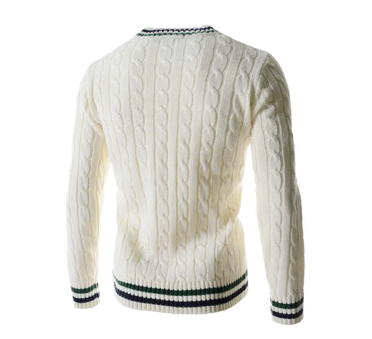 Мужской свитер, зимний мужской свитер с v-образным вырезом, корейский Толстый мужской свитер с длинными рукавами, Мужской пуловер