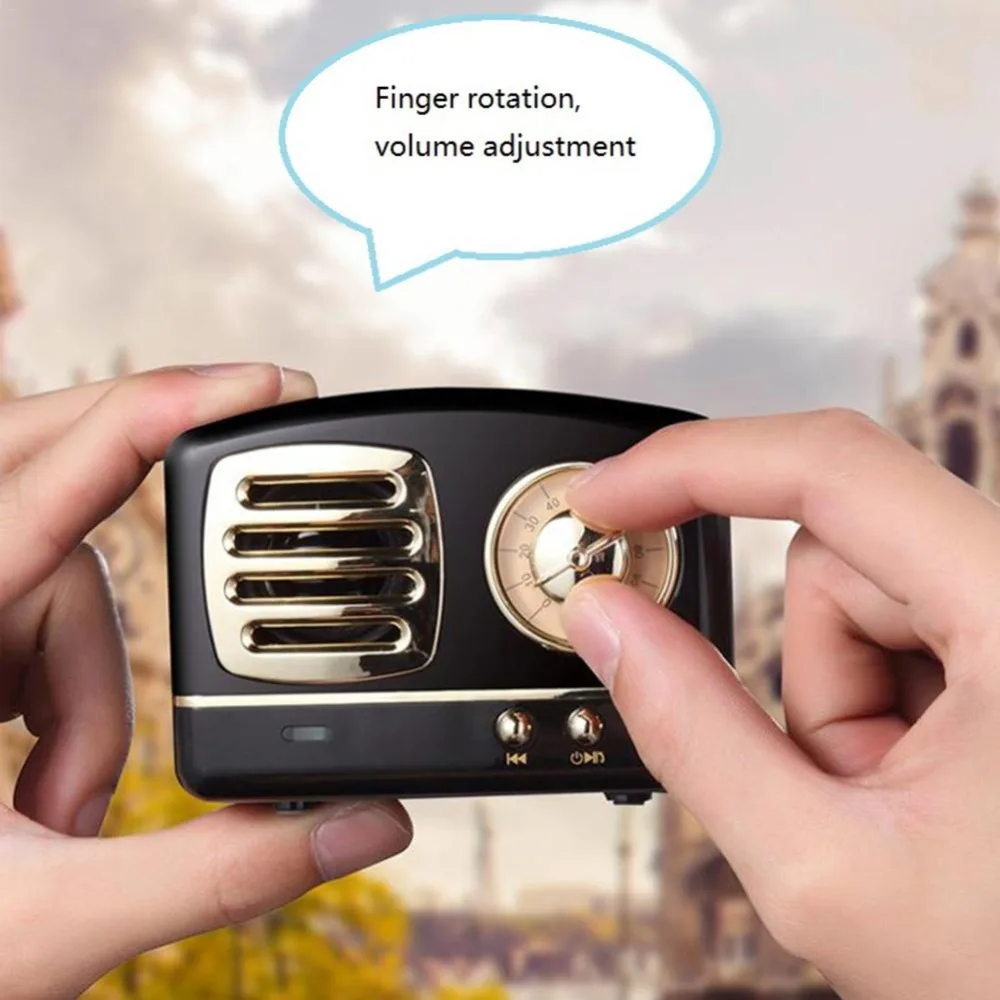 Винтажная Bluetooth Колонка Nasin в стиле ретро миниатюрная колонка с поддержкой