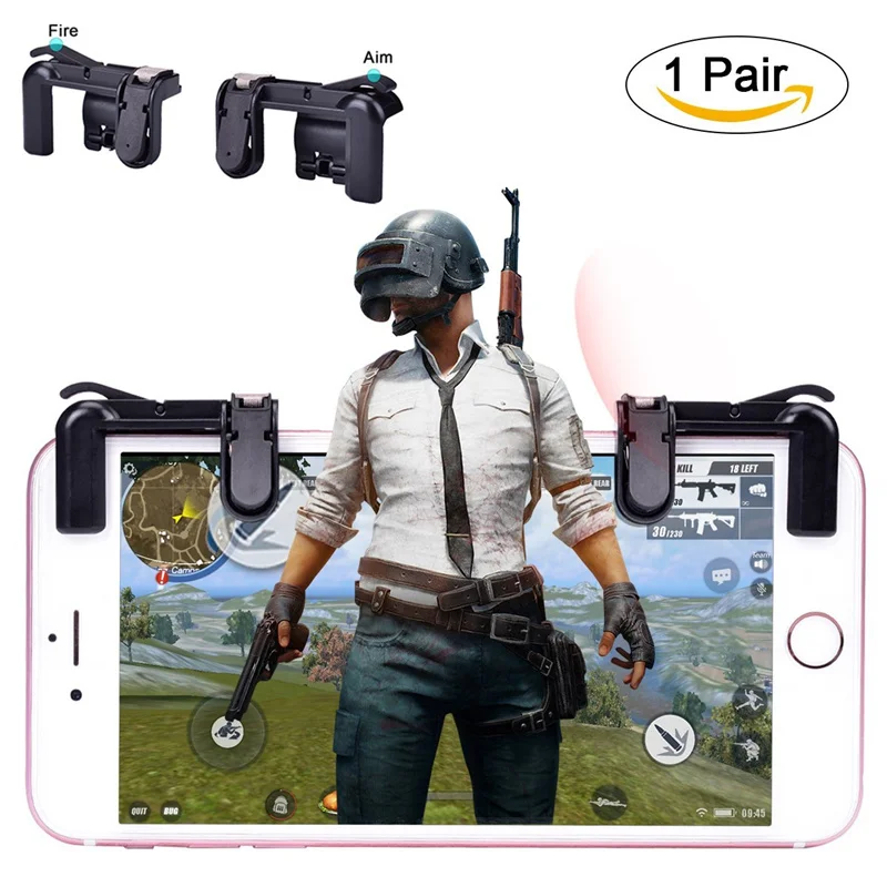 

Gaming Trigger Smart Phone Mobile L1 R1 Joysticks Game L1R1 Shooter Controller for PUBG Rules of Survival Free Fire Joy Sticks