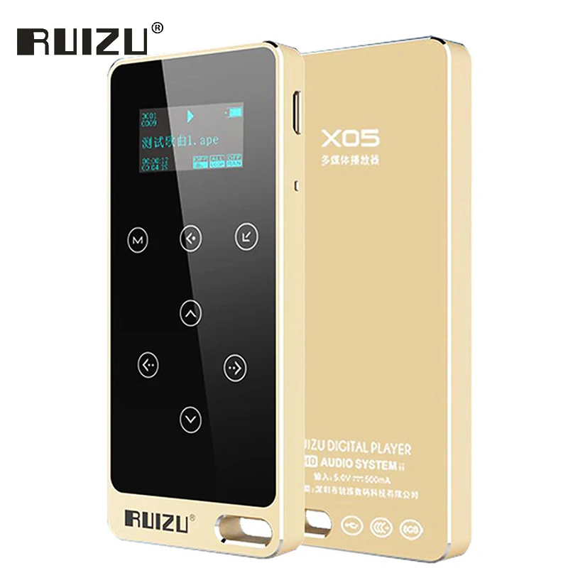 Ruizu X05 FLAC без потерь HIFI Цифровой Спорт Аудио Сенсорный экран MP 3 музыка Mp3 плеер 8 ГБ