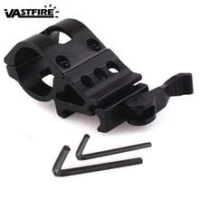 Тактический 45 градусов фонарик кронштейн смещение кольцо Охота винтовка Факел держатель подходит для 20 мм Пикатинни/Вивера трубки QD