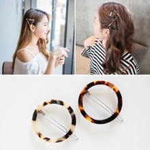 1 шт. Геометрическая треугольная всплеск чернил леопардовая лягушка заколка для волос классные заколки для волос для женщин аксессуары для украшения волос Инструменты