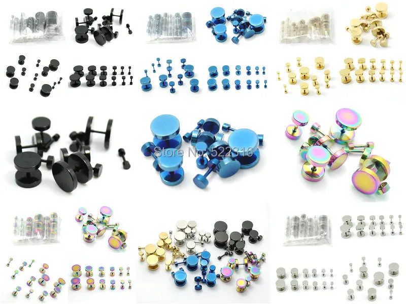 mix color fake cheaters plug earrings.jpg