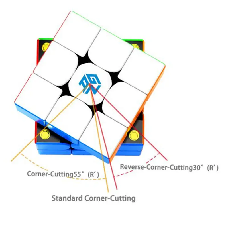 Gan 354 м Магнитный пазл magic speed cube 3x3 наклейка менее professional Gan354 магниты скорость cubo