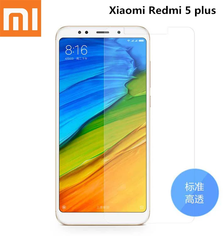 Xiaomi redmi 5 plus, полное покрытие, стандартная Защитная пленка для экрана с высоким коэффициентом пропускания, защита для экрана смартфона