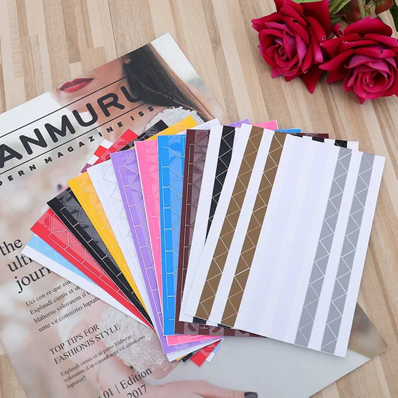 

1 Sheet=102 Pcs Mini High Hand-Made Material Album Decor Sticker Retro Pvc Photo Corner