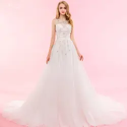 Rsw1329 реальные фотографии yiaibridal без бретелек Лодка декольте линии Тюль Mariage кристалл Бисер Vestidos De Noiva де Luxo 2017