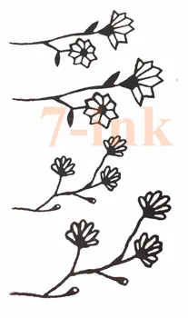 

Water Transfer fake tattoo cute Small daisy gass body art Waterproof Temporary Tattoo flash tattoo for gril woman 10.5*6 cm