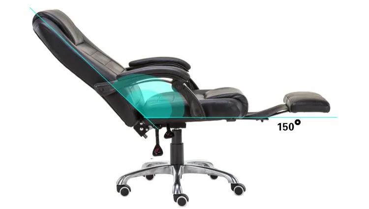 Высокое качество офисный персонал босс стул Досуг домашний офис компьютерный стул вращающийся подъемный лежащий стул