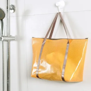 

Fashion Waterproof coating large capacity Mesh Bag portable storage bag 45.5*13.3*27cm free shipping