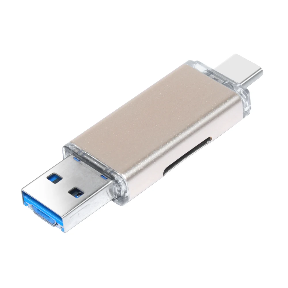 Кардридер TF USB Micro USB адаптер 4 в 1 Тип C OTG кардридер для samsung ноутбук Android телефон