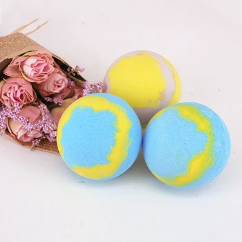 

1Pcs Bathroom Bath Bombs Bubble Bath Products Essential Oil Handmade SPA Stress Relief Exfoliating Lemon Flavor Bath Salt Bombs