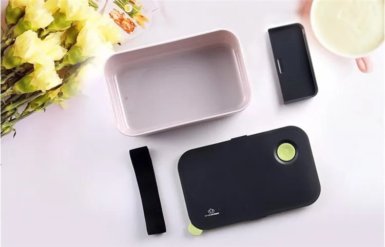 Японский стиль пластиковые bento коробки студенческий офис Ланч-бокс microwavable еда контейнер с палочками для еды посуда