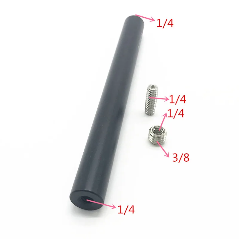 

Photography Kit 15mm Rod Male 1/4 Thread to Female 3/8 Mount Connecting Screw for DSLR Camera Photo Studio Accessories