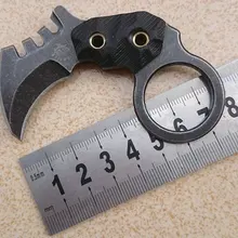 Высокое качество, нож one Karambit D2, сталь, острый, для кемпинга, выживания, тактический карманный коготь, мини-ножи для шеи, мульти, EDC, спасательный инструмент