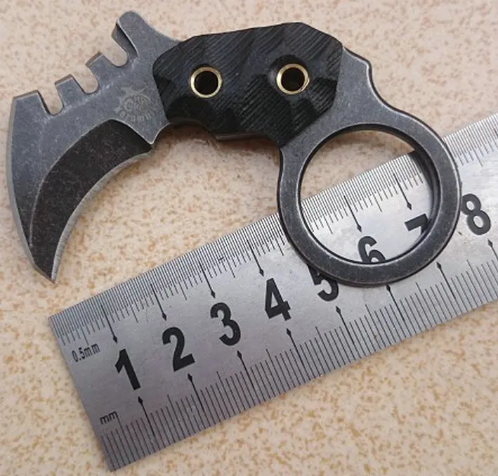 Высокое качество нож Karambit D2 сталь острый походный выживания тактический