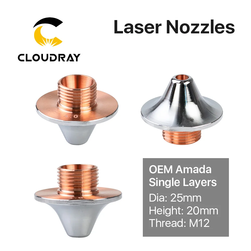 

Cloudray Laser Nozzle Single Layer Caliber 0.8 - 4HD for Amada Fiber Laser Cutting Head Machine