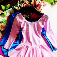 Новое поступление, балетное трико с длинными рукавами для детей, профессиональная балетная пачка, гимнастический купальник, J-0629