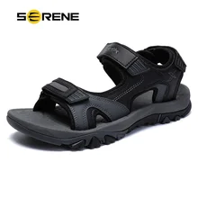 SERENE/брендовые сандалии с ремешками большого размера; мужская повседневная обувь; коллекция года; трендовая мужская летняя дышащая обувь с высоким берцем; пляжные сандалии для воды