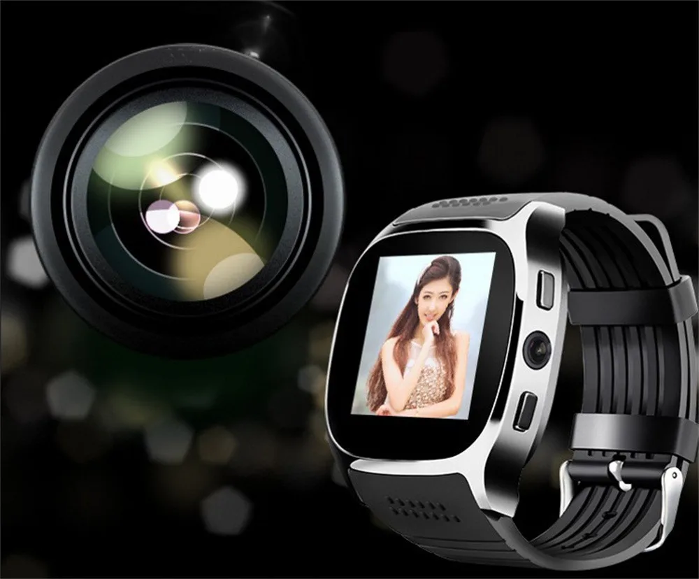 T8 BT3.0 Смарт поддержка SIM и TFcard камера для Android для iPhone Носимых устройств relogios reloj inteligente часы saat