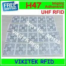 Клейкий влажный шов 3D инкрустация Impinj H47 наклейка UHF RFID 20 шт в партии 860-960 МГц Monza4 915 м EPC c1g2 ISO18000-6C