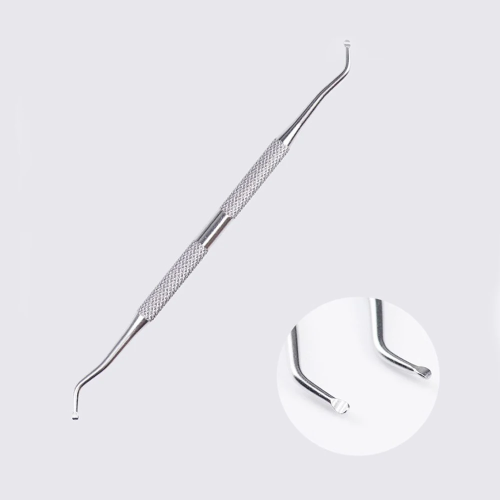 

1PC Stainless Steel Ingrown Toe Nail Lifter Double Head Paronychia Pedicure Foot Nail Dirt Cleaning Spoon Manicure Tool