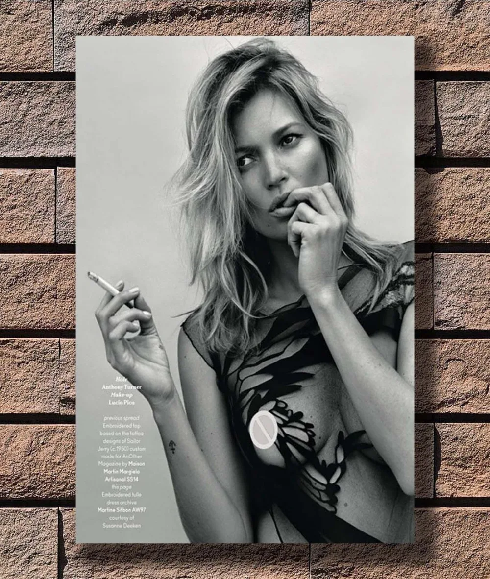 Kate Moss Poster Life Is A Joke Wall Home Decore High Quality