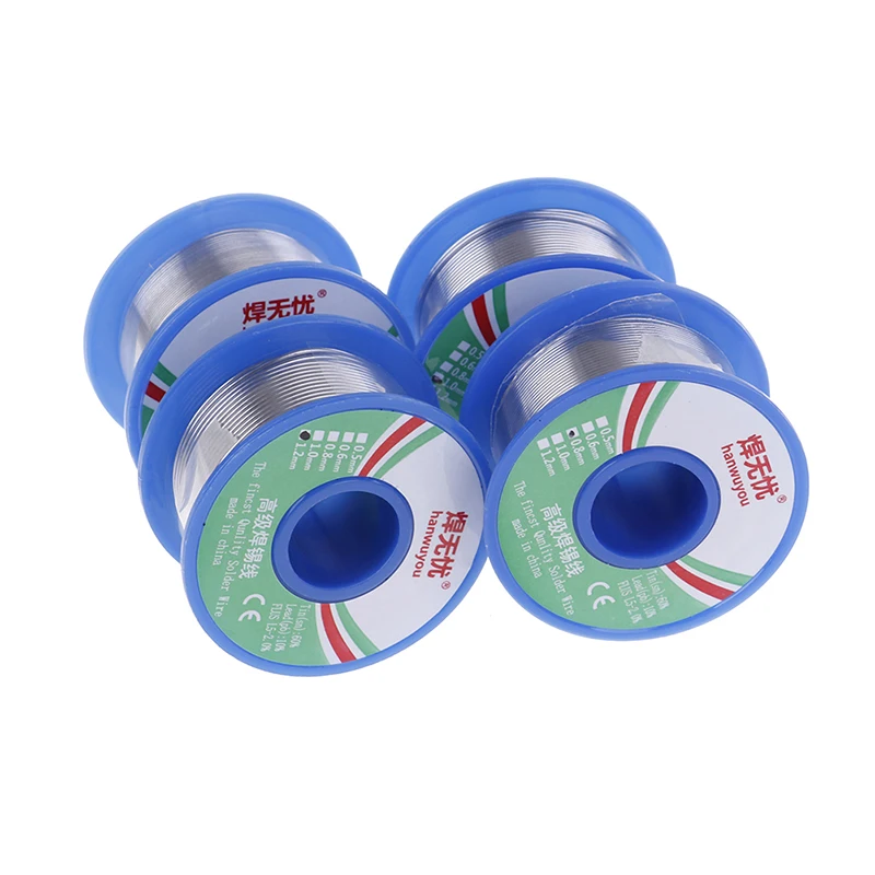 

Solder Wire Tin content:40% Flux: 1.5%-2% Lead Roll Clean Rosin Welding Core Soldering Wire Flux Reel Tube 0.6/0.8/1.0/1.2mm