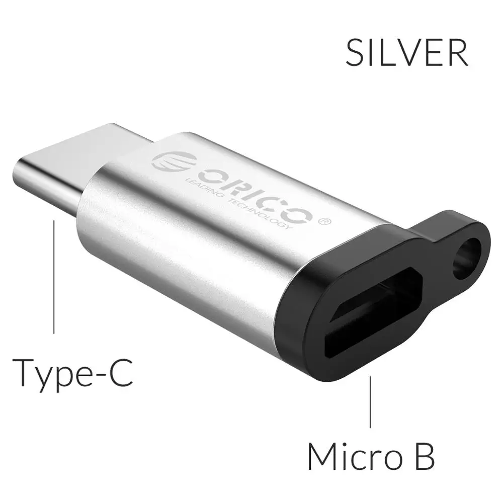 Адаптер ORICO OTG Micro USB к USB C адаптер usb type C OTG адаптер для iphone зарядка передачи данных конвертер - Цвет: White