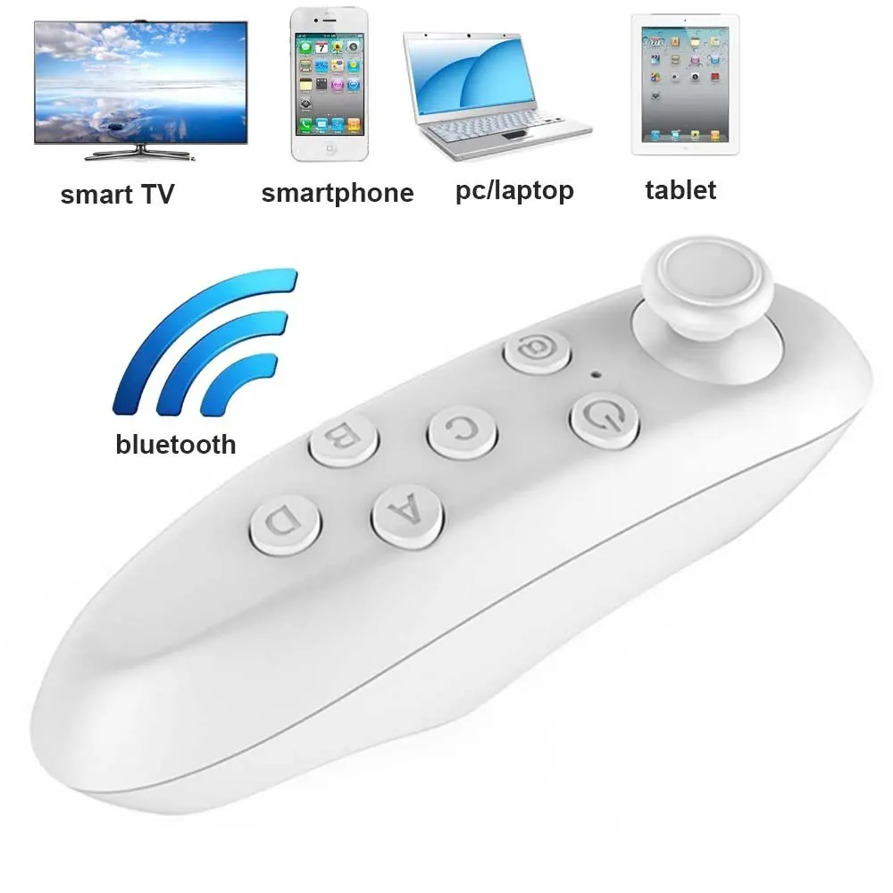  Universal Bluetooth Remote Controller Wireless Gamepad Mouse Joystick for 3D VR Glasses IPad Tablet PC Smart TV IOS Android Game 