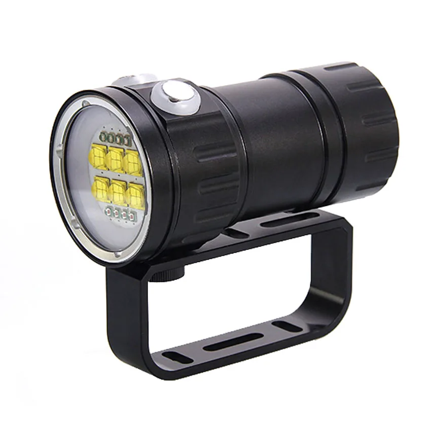 

New 20000 lumens Waterproof scuba Diving 18650 Flashlight L2 Torch light lamp For Diving Underwater Photographing Video