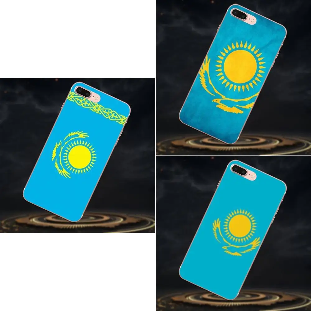 

Kazakhstan National Flag Emblem TPU Fashion Cell Case For Samsung Galaxy Note 5 8 9 S3 S4 S5 S6 S7 S8 S9 S10 mini Edge Plus Lite