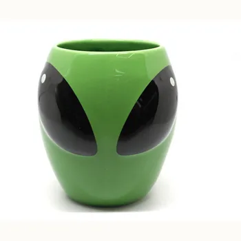 

Alien Coffee Cup coffe Mug 3D cups and mugs Taza tazas canecas kupa bardak caneca criativa ceramic saucerman copos tasse