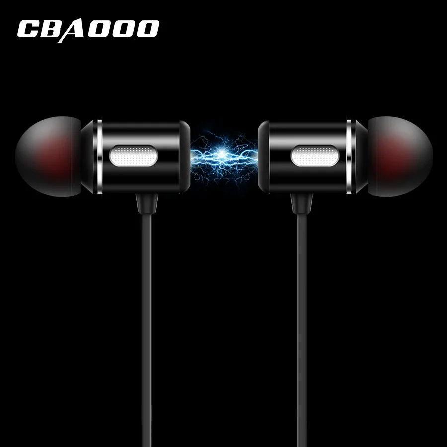 Беспроводные Bluetooth наушники CBAOOO Спортивная гарнитура магнитные Hi Fi стерео с