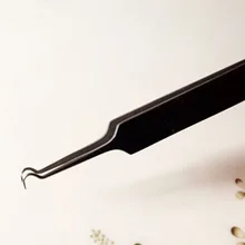 1 шт. Профессиональный зажим для игл из нержавеющей стали, чёрные точки белые точки, набор игл для удаления прыщей, инструмент для макияжа