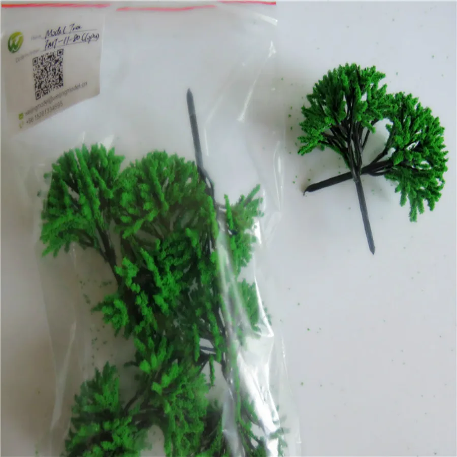 new architecture 3d scale artificial plastic model  green tree  layout294