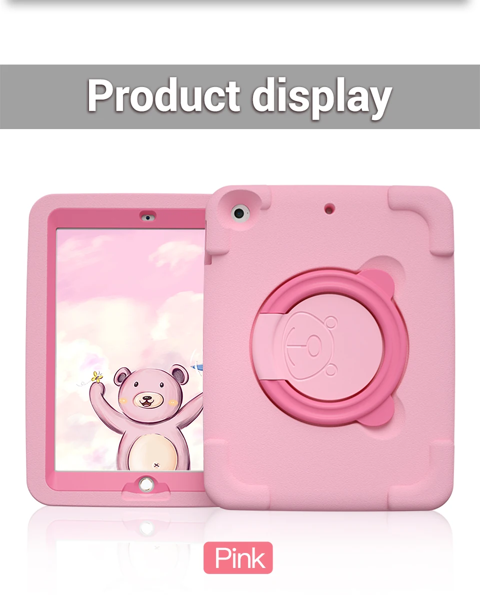 PZOZ For iPad case 9.7 Air 12 mini 1 2 3 4 5 6 Shockproof Safe EVA case Soft Non-toxic children for iPad Holder case