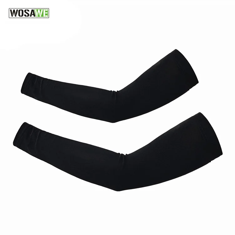 WOLFBIKE Cool Cycling Arm Sleeves 1 Pair Athletic Sport Skins UV Protection Bike Armwarmers