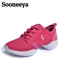 Sooneeya/Новинка года; Летняя женская танцевальная обувь; кроссовки для спорта; женская обувь с персонажами; женские Танцевальные Кроссовки на среднем каблуке