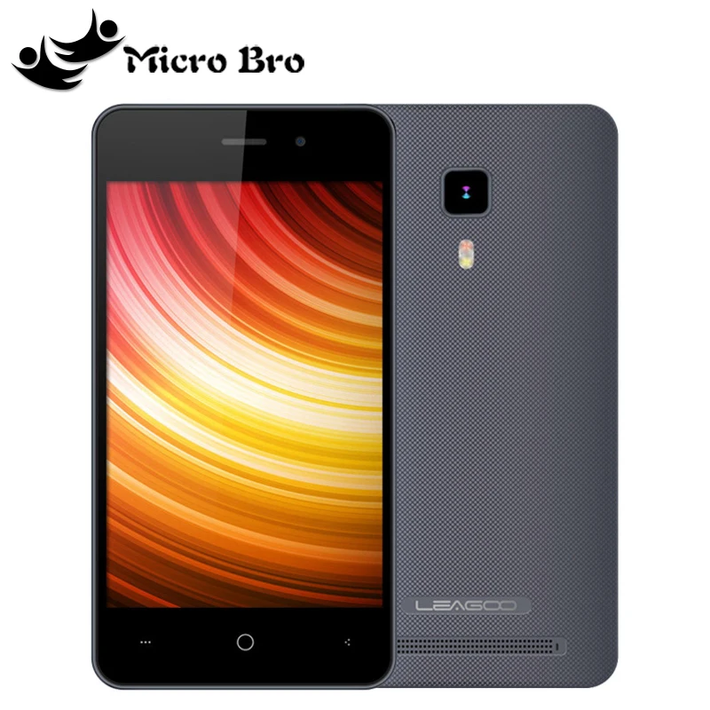  New Original Leagoo Z1 Mobile Phone 4.0" MT6580M Quad Core 3G WCDMA  Android 5.1 512MB RAM 4GB ROM 2.0MP+3.0MP Dual SIM GPS 